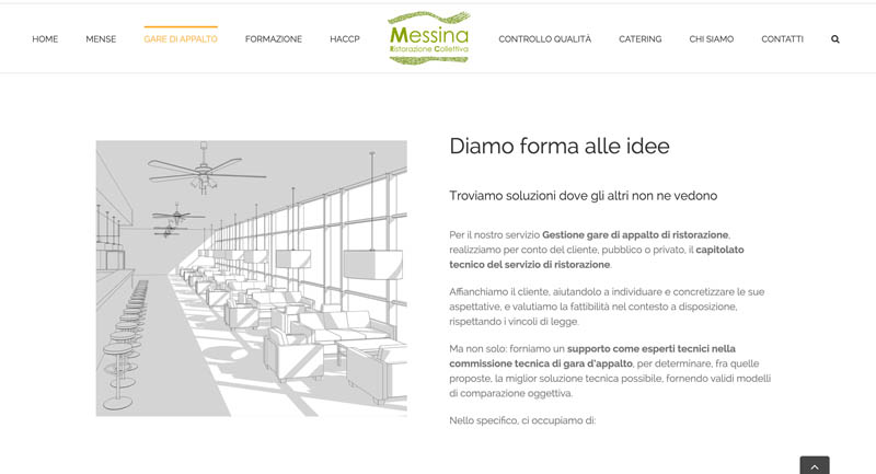 Creazione Web Site – Messina Ristorazione Collettiva