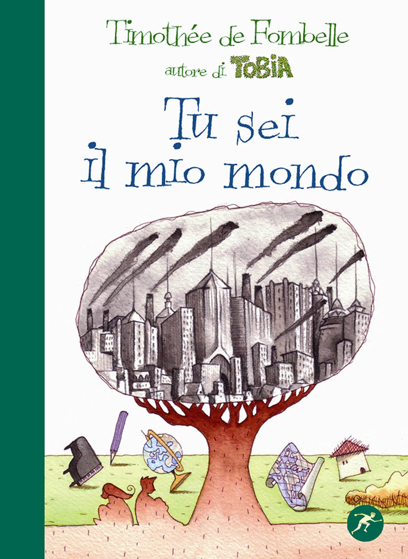 Illustratore Disegnatore Lorenzo Donati Natalori Milano copertina libro amore albero città smog coppia fuga litigare