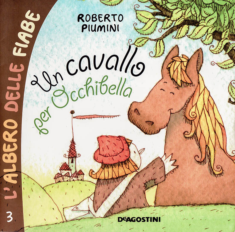 Illustratore Disegnatore Lorenzo Donati Natalori Milano copertina libro cavallo e bambino castello collina prato amicizia